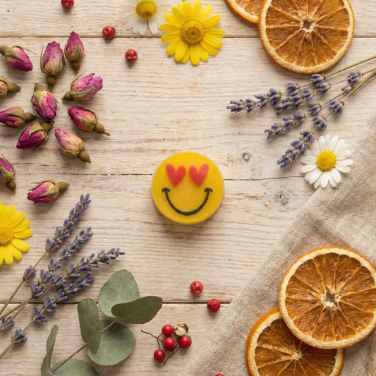 Mini žajfi Smiley s srčki v očeh