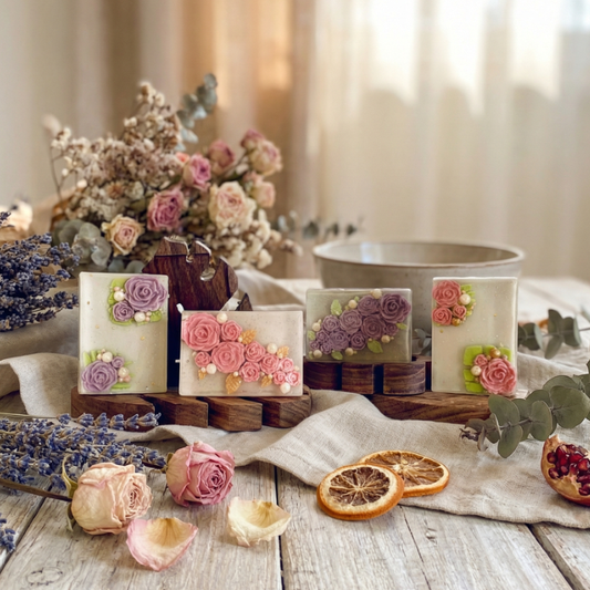 Darilni paket: 4x Zlato milo s cvetjem